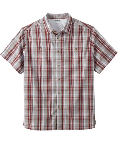 Rich burgundy plaid