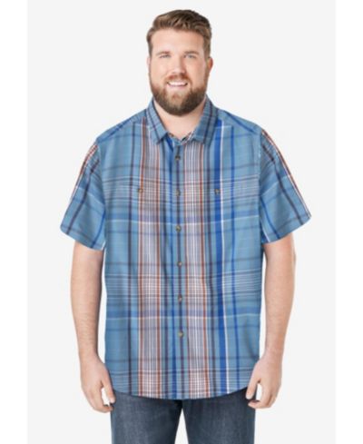 Dusty blue plaid