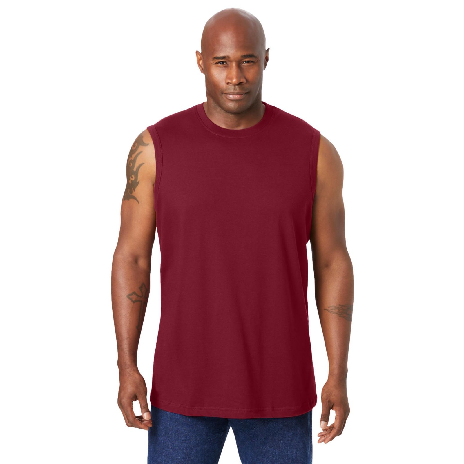 KingSize Men's Shrink-Less Lightweight Muscle T-Shirt