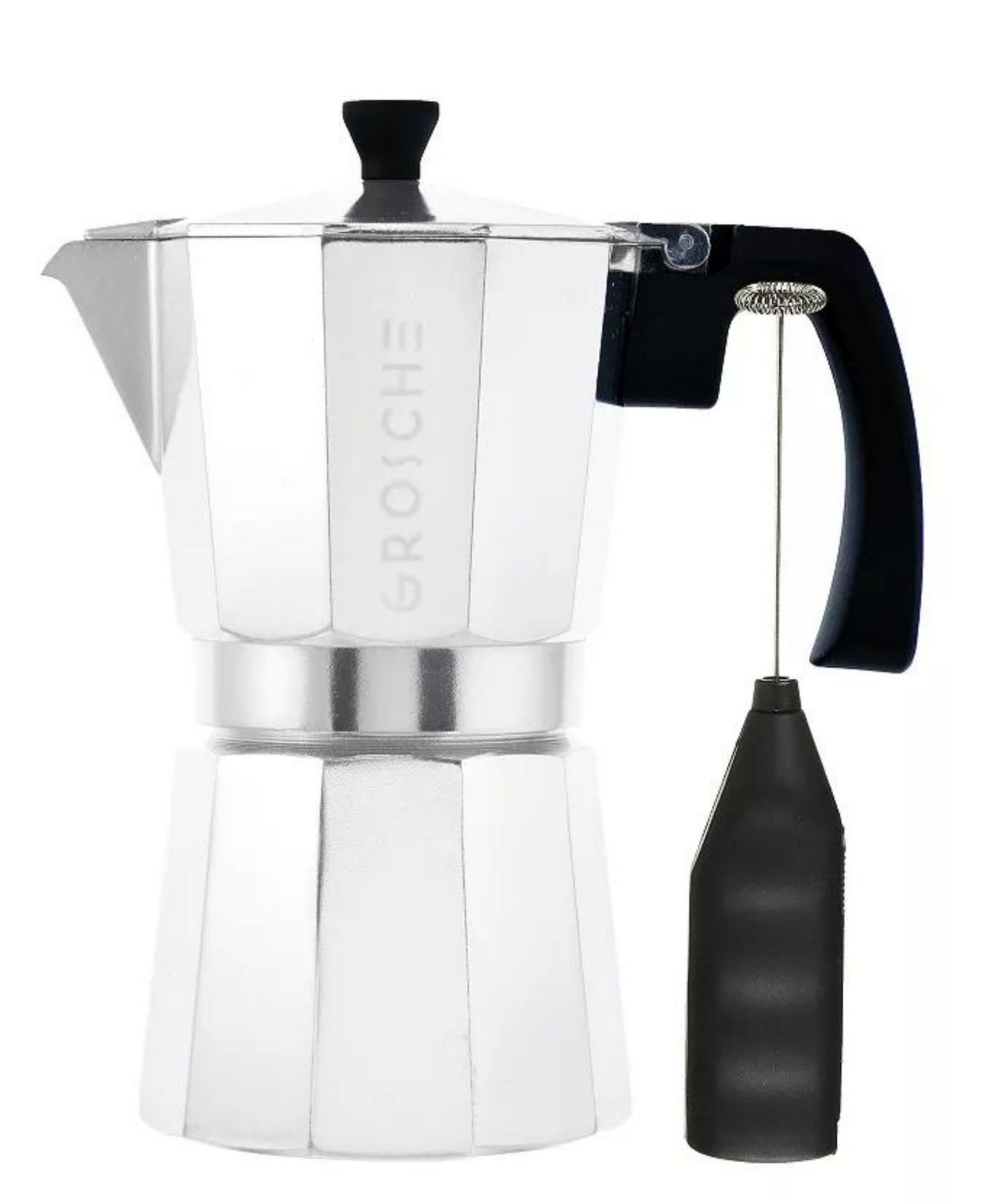 GROSCHE Milano Cafe Bliss: Набор Moka Pot и капучинатор