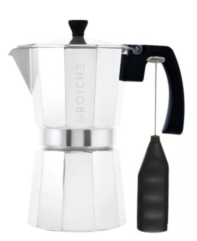 GROSCHE Milano Cafe Bliss: Набор Moka Pot и капучинатор