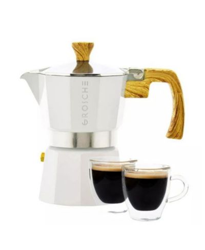 GROSCHE Milano Expresso Elegance: Moka Pot Espresso Cup set