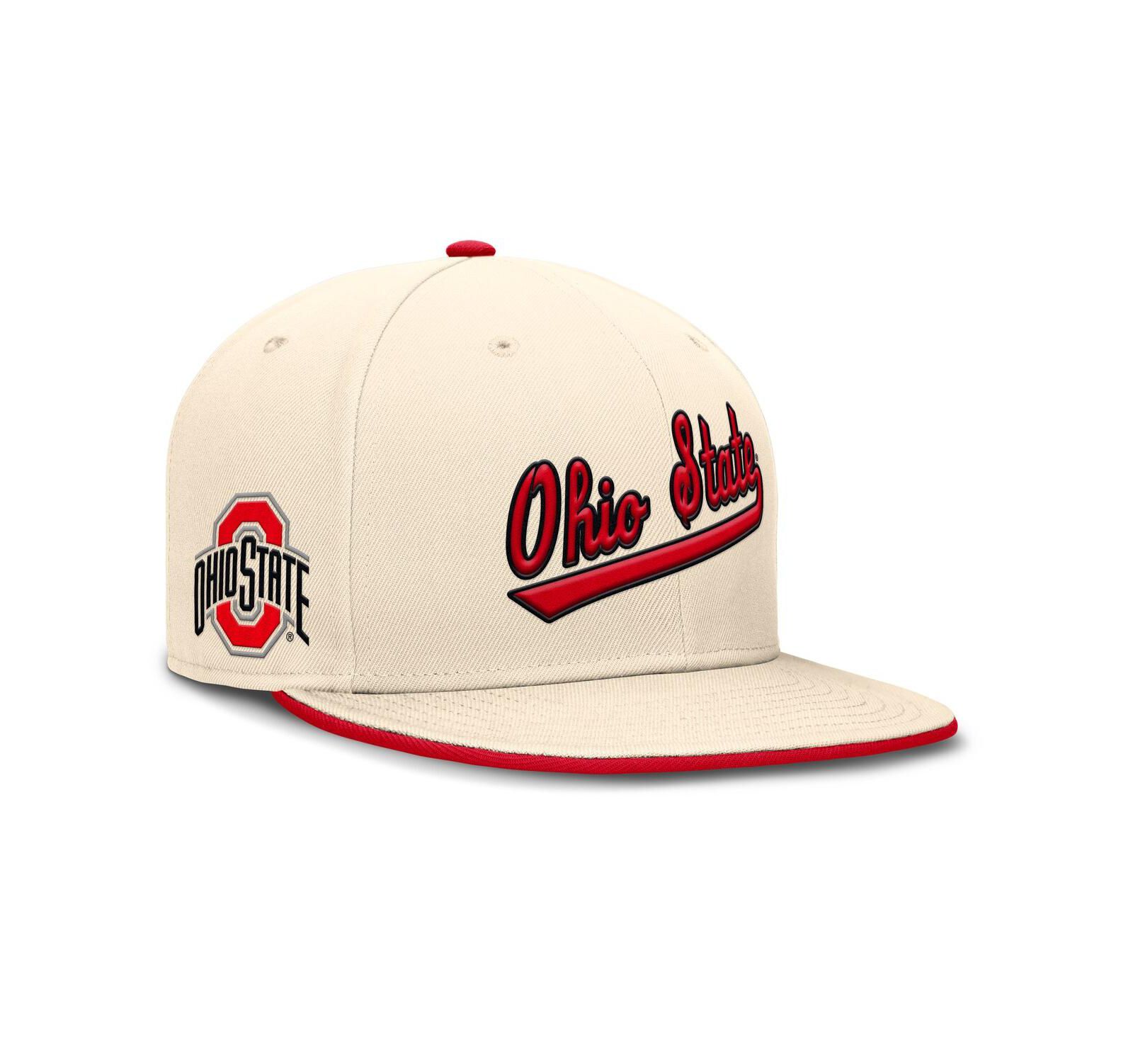 Мужская кепка Nike Natural Ohio State Buckeyes Primetime True Performance Fitted Hat