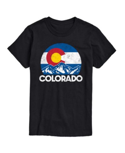 Мужская футболка Hybrid Apparel Retro Colorado Flag Mountains Short Sleeve Tee