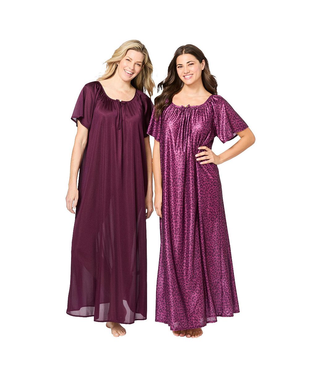 Халат шелковый Only Neccessities Plus Size 2-Pack