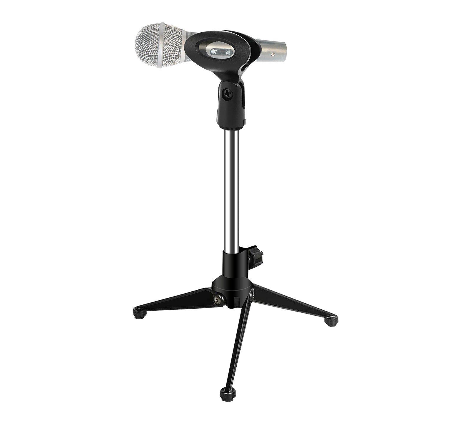 5 Core Height-Adjustable Foldable Tripod Microphone Stand, 5/8" Standard