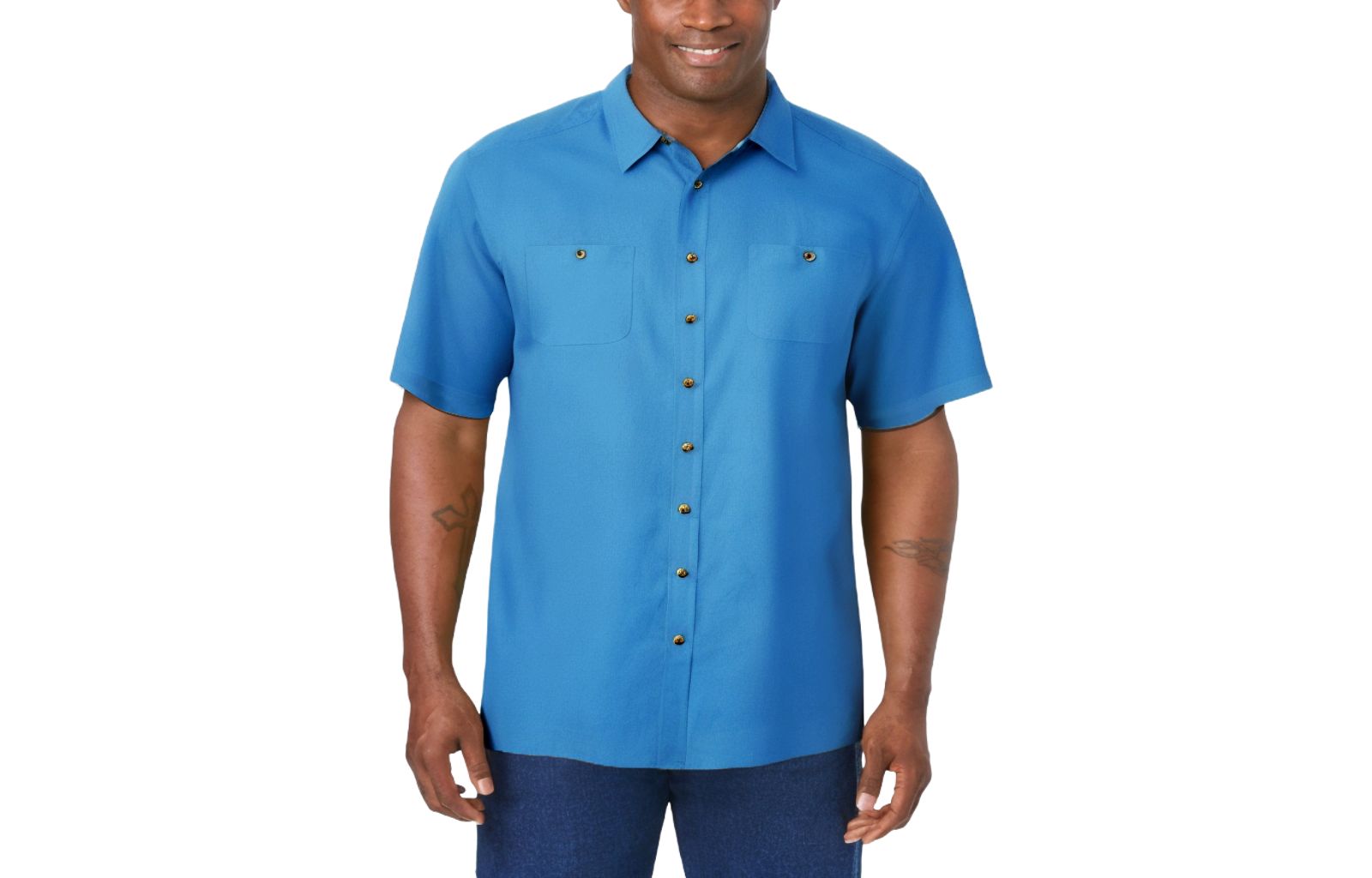 Рубашка KingSize Men's Short-Sleeve Linen
