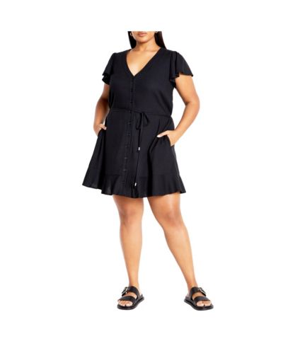 CITY CHIC Женское платье Button Betty