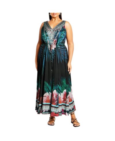 CITY CHIC Women's Afterglow Maxi Dress