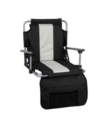Складное сиденье для стадиона Stansport Tubular Frame с подлокотниками - Black/Tan
