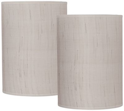 Набор абажуров Springcrest Set of 2 Cylinder Lamp Shades Ivory White Small 8" Top x 8" Bottom x 11" High