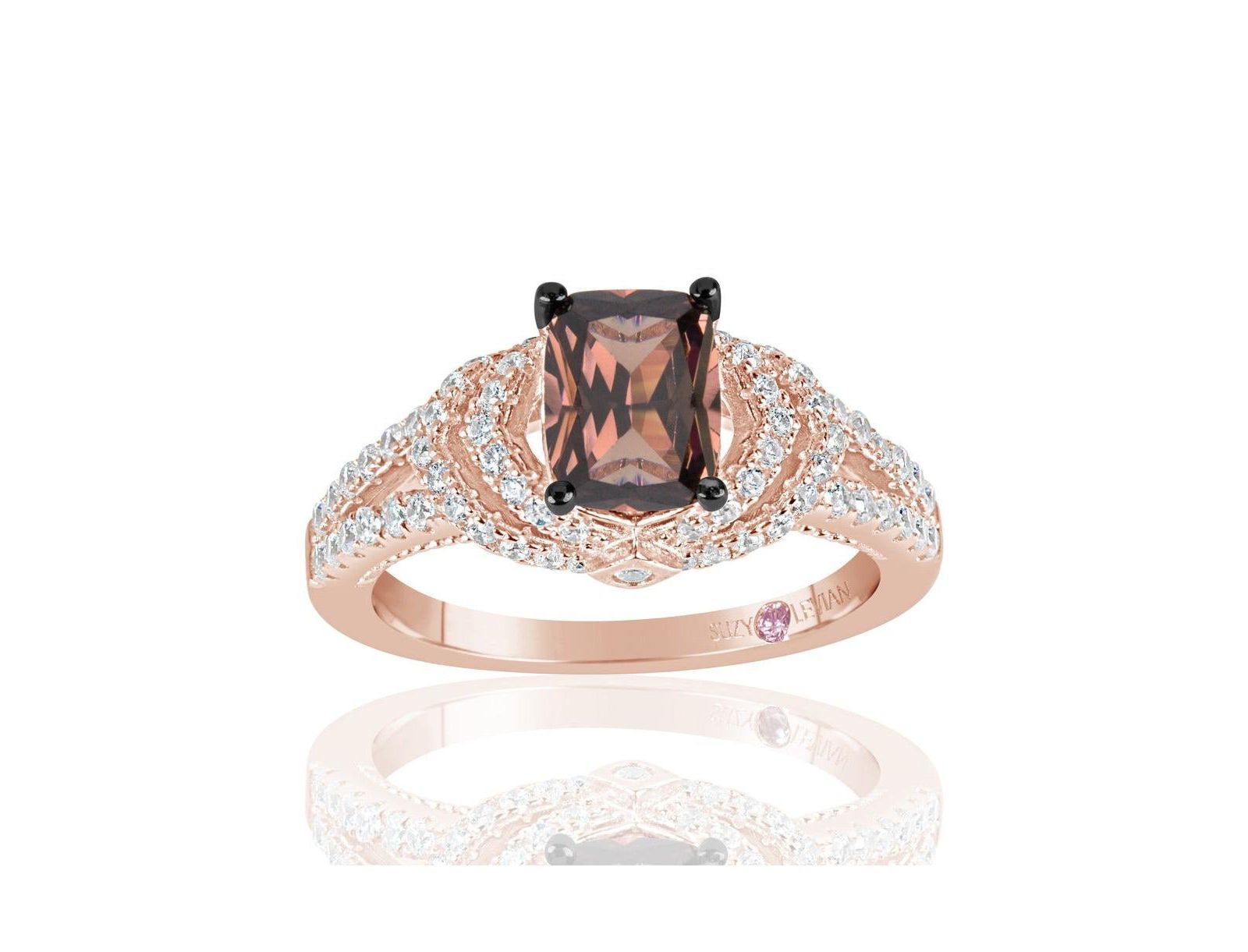 Suzy Levian New York Sterling Silver Cubic Zirconia Ring