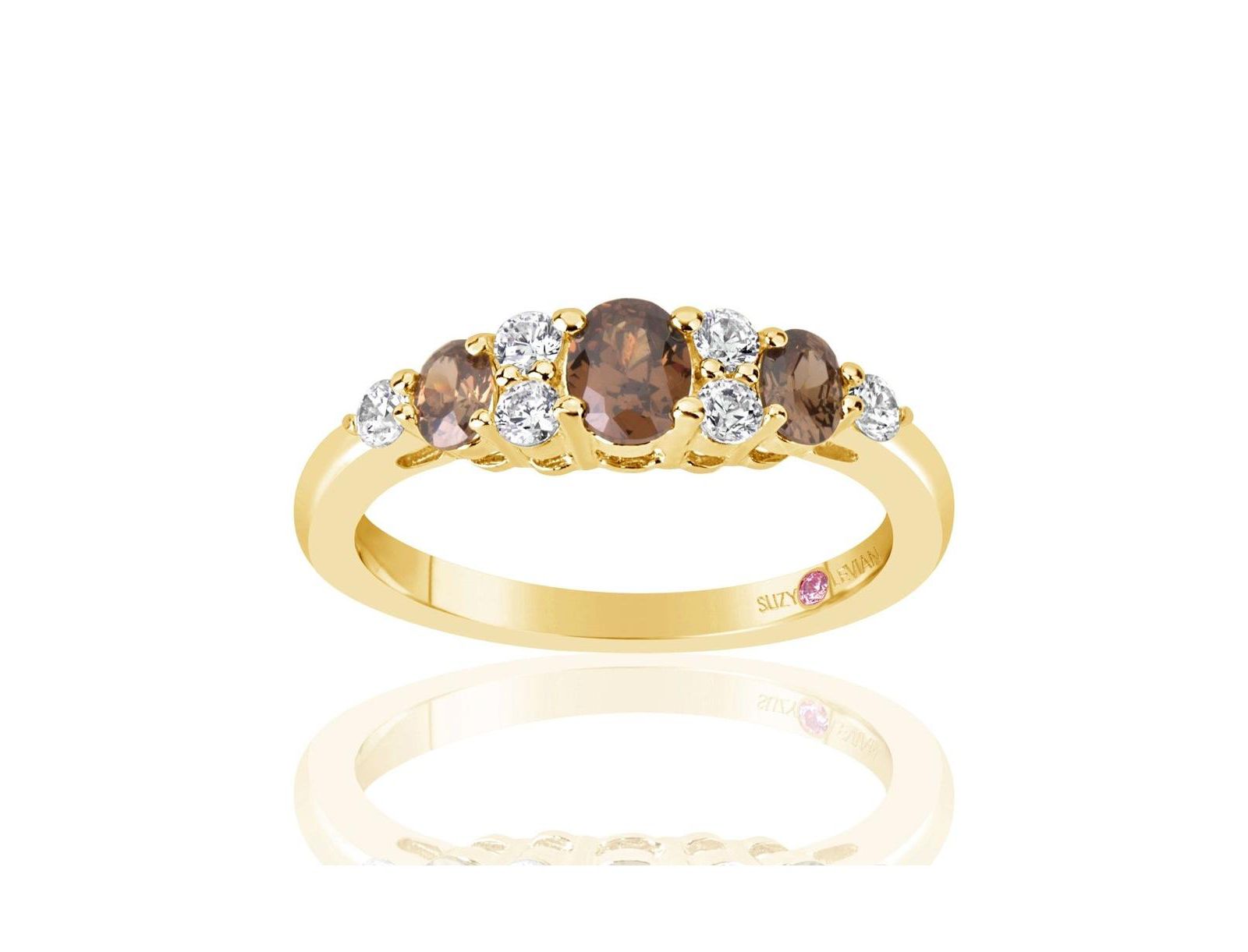 Кольцо Suzy Levian New York Sterling Silver Cubic Zirconia Anniversary Band