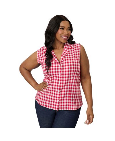 Unique Vintage Женская блузка Plus Size в стиле 1950-х годов