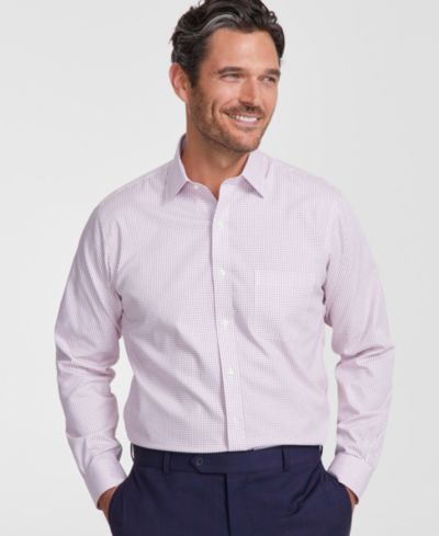 Мужская рубашка Regular Fit Non-Iron с воротником Spread Collar и клеткой