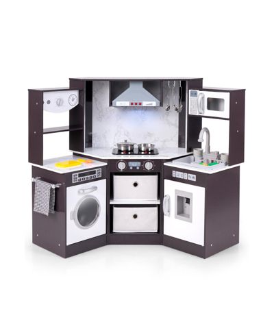 Slickblue Cooking Interactive Play Kitchen Playset with Lights and Sounds, Ages 3+
