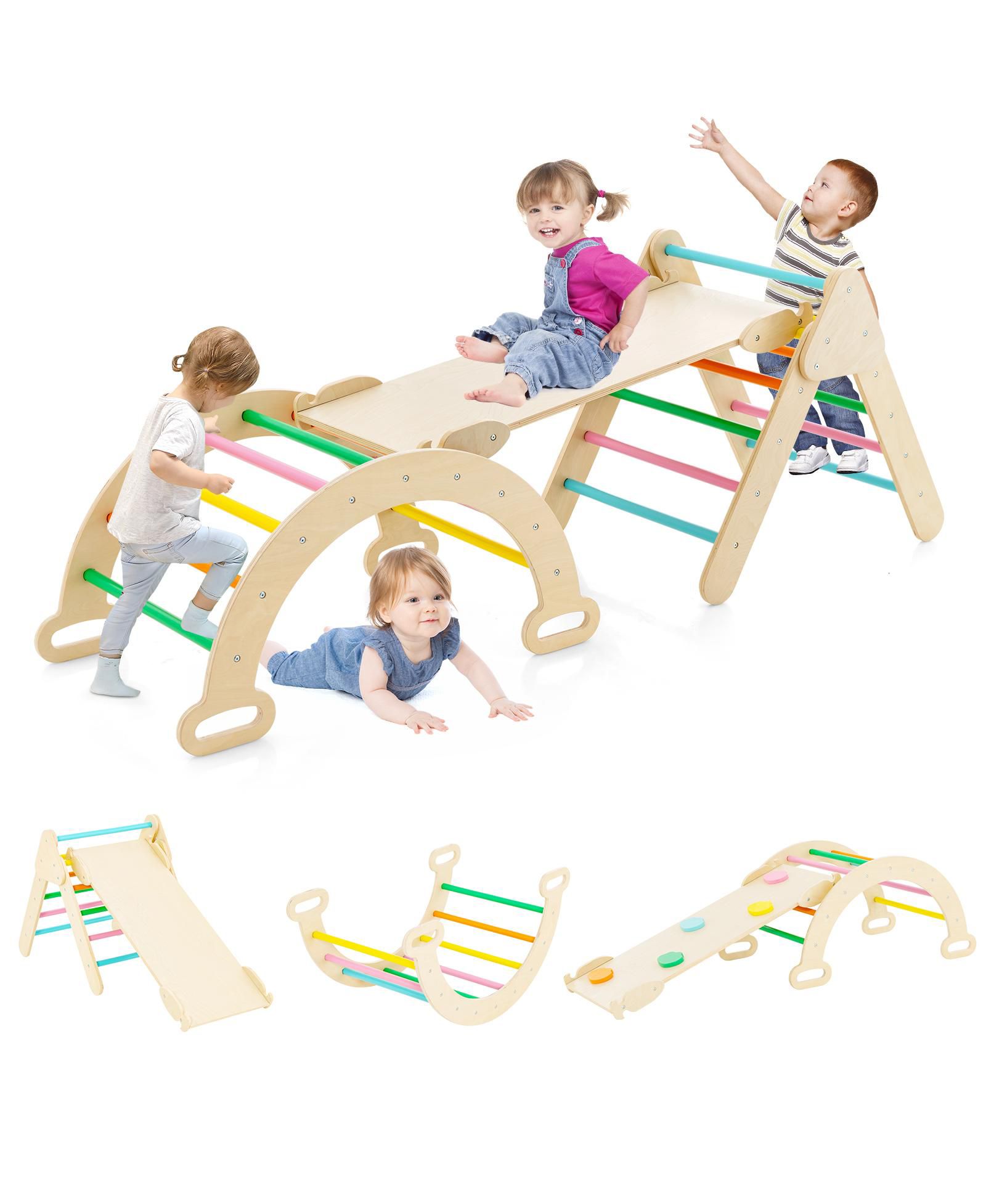 Costway детский игровой набор Climber Set с горкой