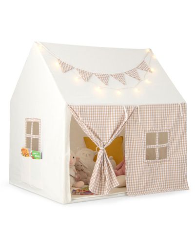 Slickblue Large Play Tent Playhouse with Padded Mat, Ages 3+