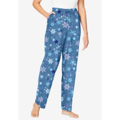 Dreams & Co. Plus Size Dreams and Co. Knit Sleep Pant
