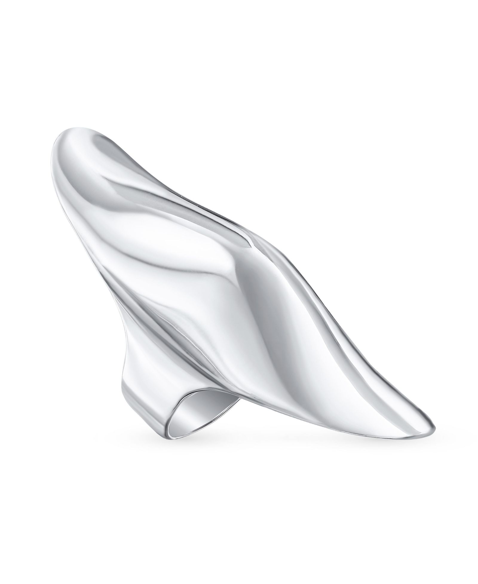Кольцо Bling Jewelry Geometric Unique Fashion Statement Full Finger.925 Sterling Silver