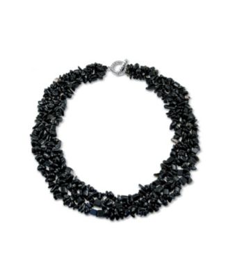 Многослойное заявление-ошейник ожерелье Bling Jewelry с синими бирюзовыми кластерами