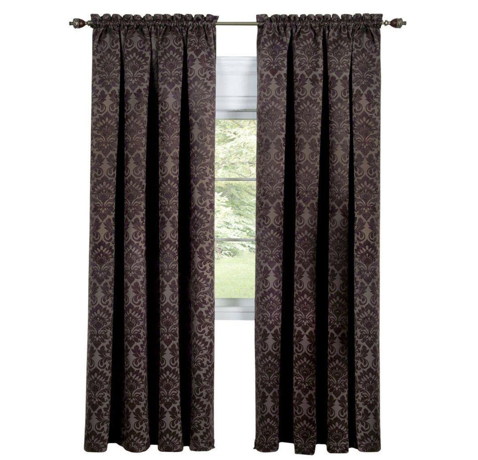 Kate Aurora Royal Living 2 Piece Curtain Panels