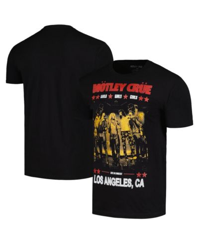 Global Merch Men's Black Motley Crue Girls Girls Girls Live Poster T-Shirt