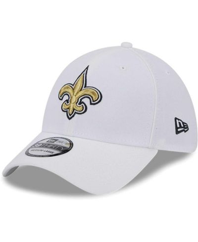 New Era Men's White New Orleans Saints Main 39THIRTY Flex Hat