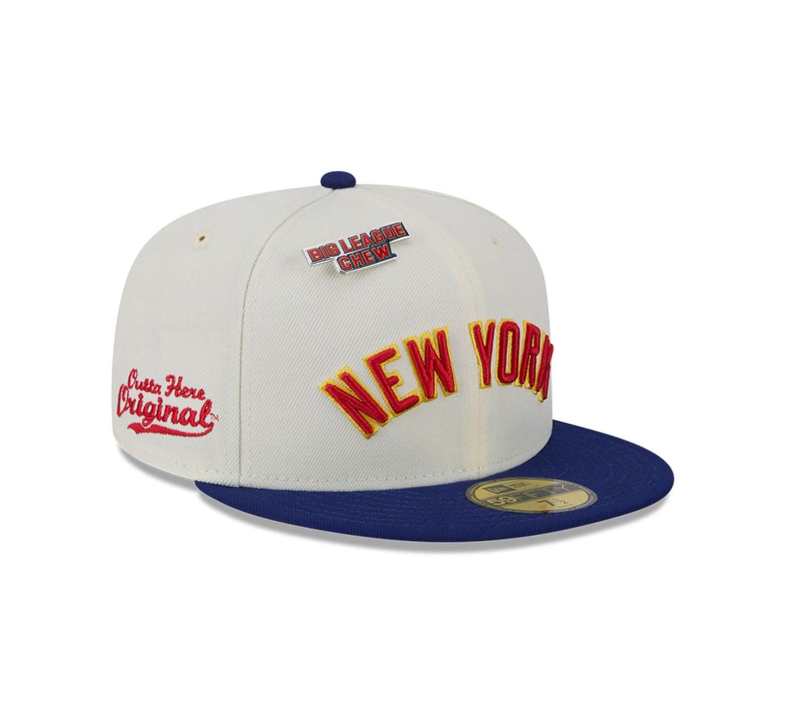 New Era Men's White New York Yankees Big League Chew Original 59FIFTY Fitted Hat