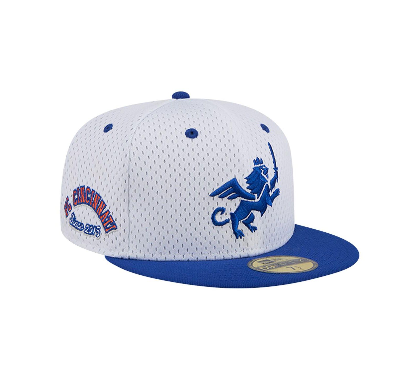 New Era Men's Gray FC Cincinnati Throwback Mesh 59FIFTY Fitted Hat