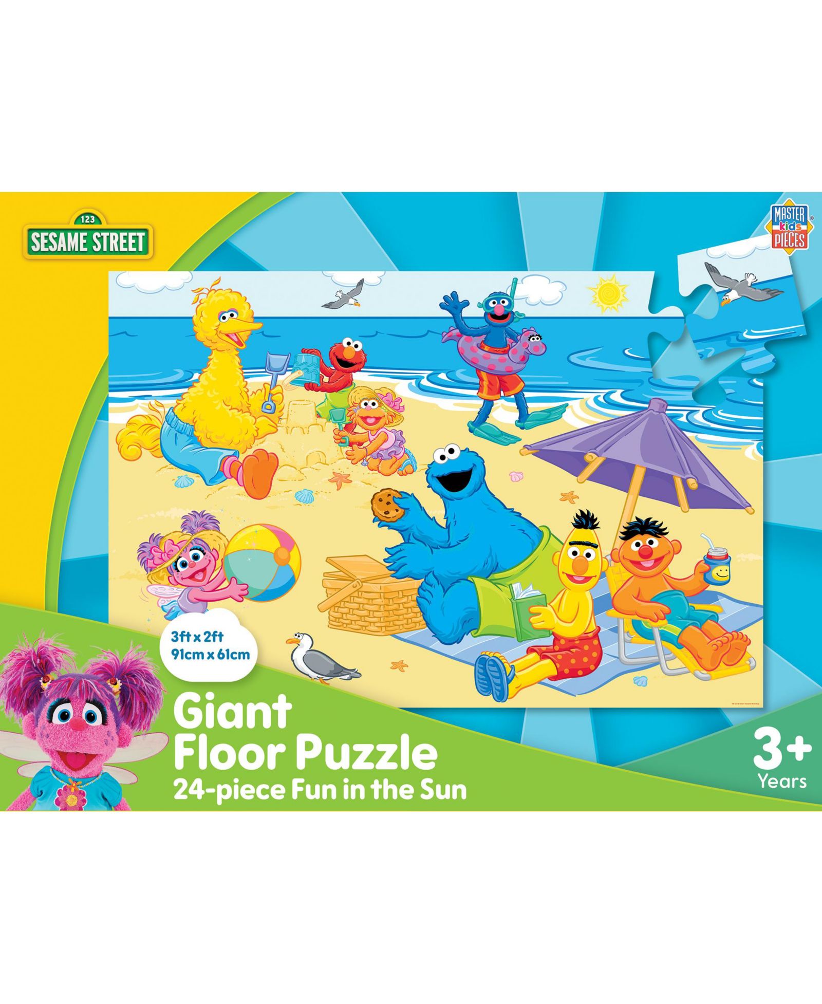 Пазл MasterPieces Sesame Street Fun in The Sun 24 Piece