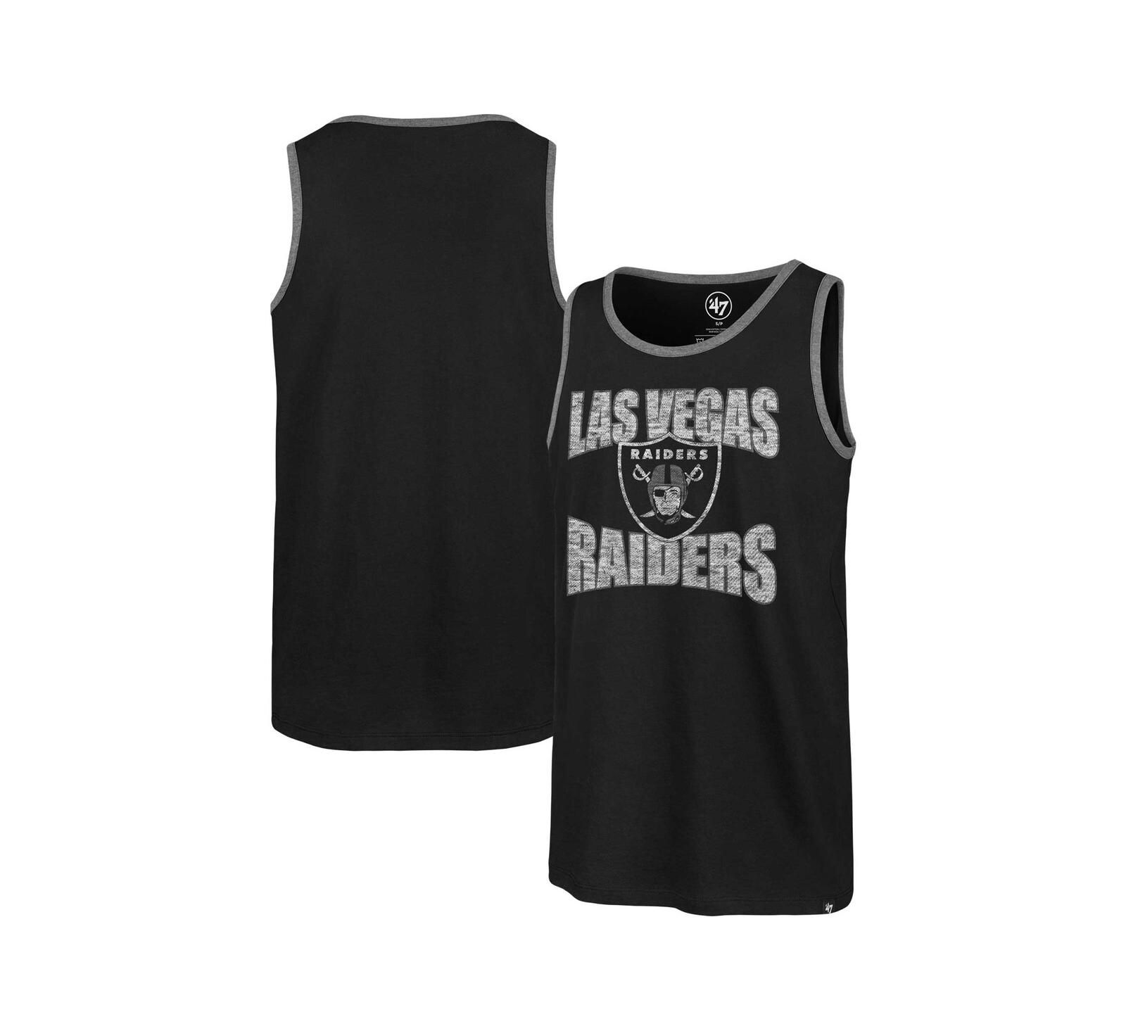 Мужской майка-топ '47 Brand Black Las Vegas Raiders Upload Franklin Tank Top