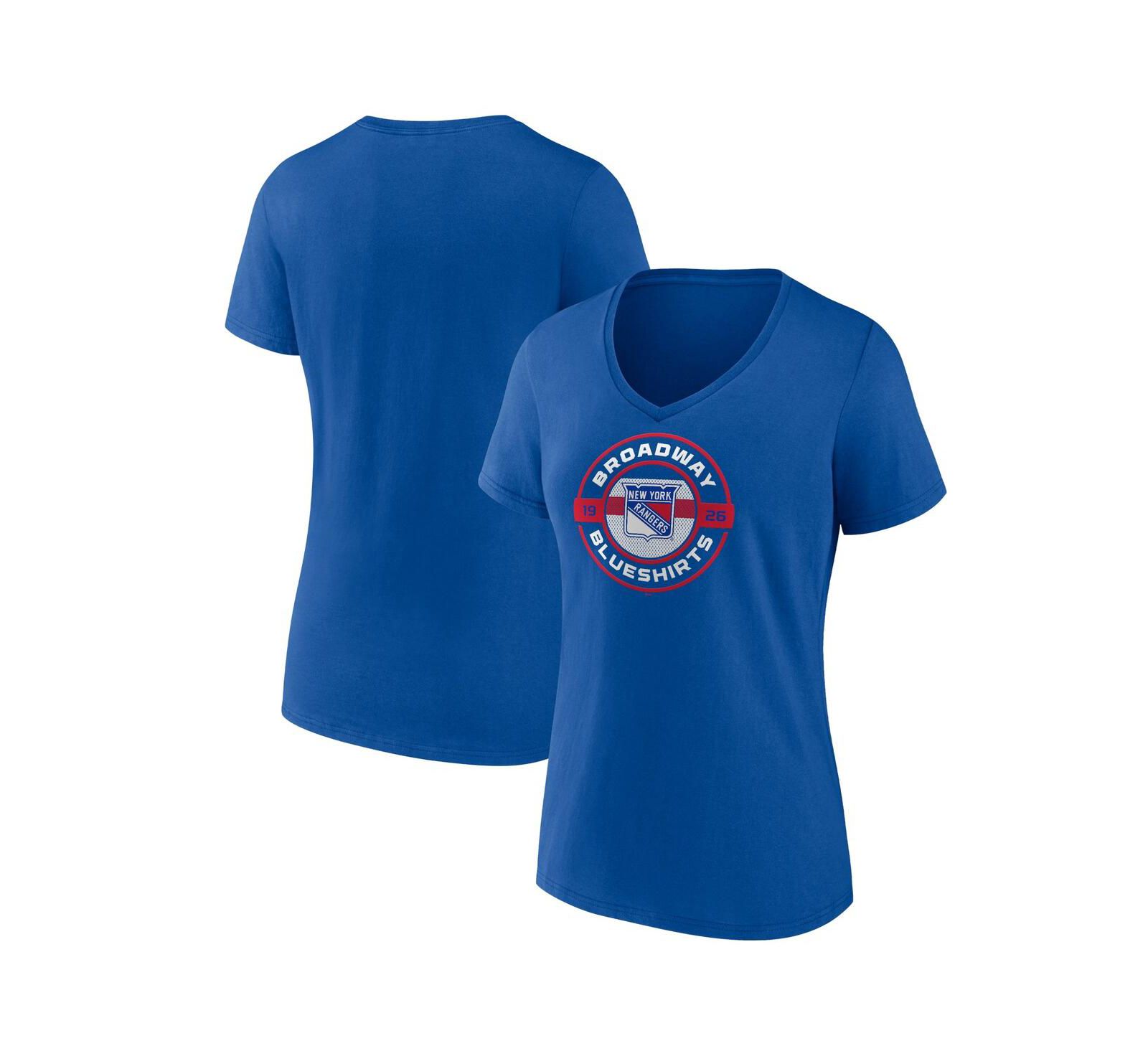 Женская футболка Fanatics New York Rangers Local A V-Neck