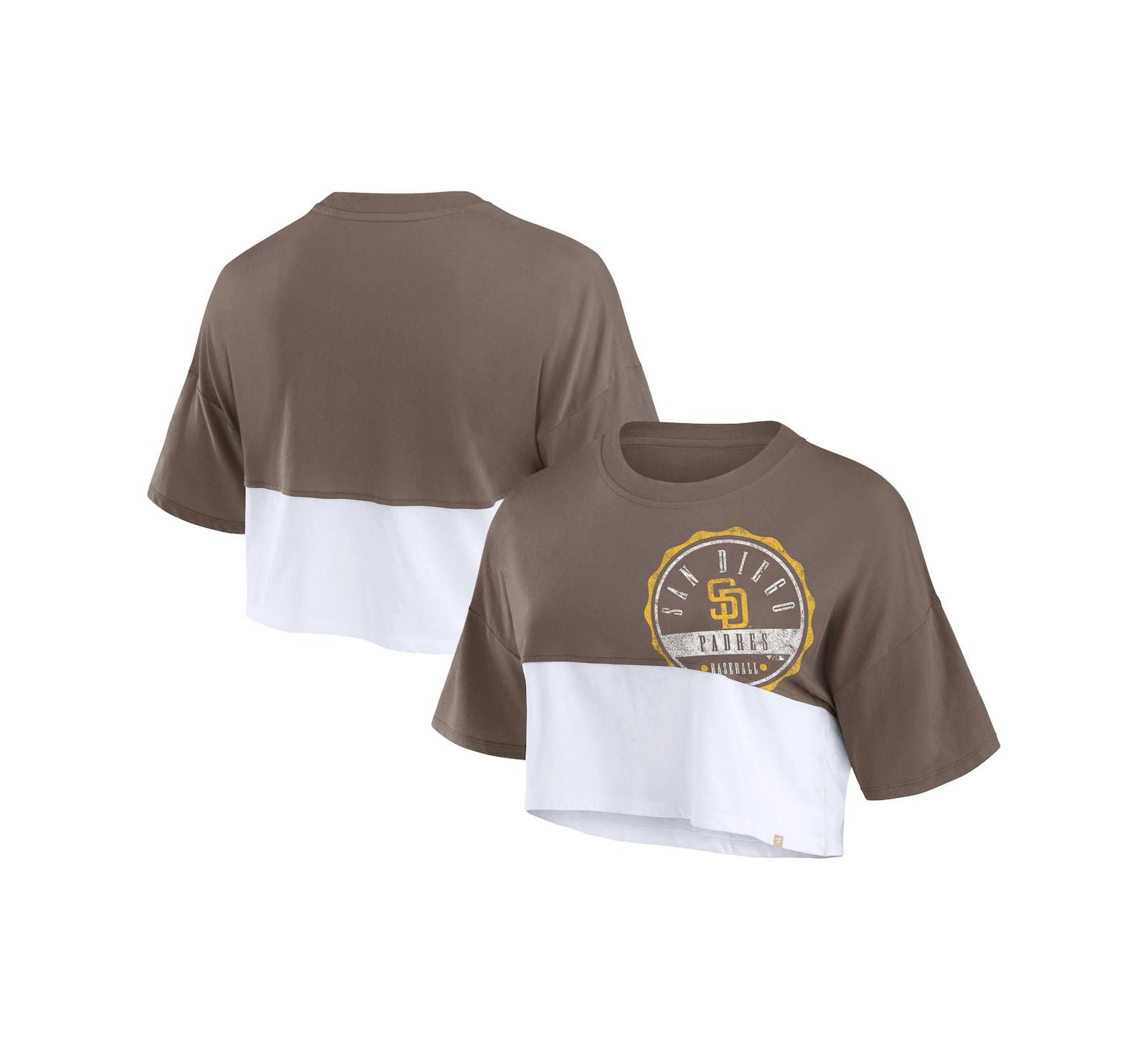 Fanatics Женская укороченная футболка San Diego Padres Color Split Boxy