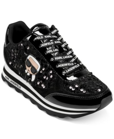 KARL LAGERFELD PARIS Women's Meade Lace-Up Sneakers