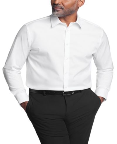 Calvin Klein Men's Refined Cotton Stretch Shirt, Regular Fit