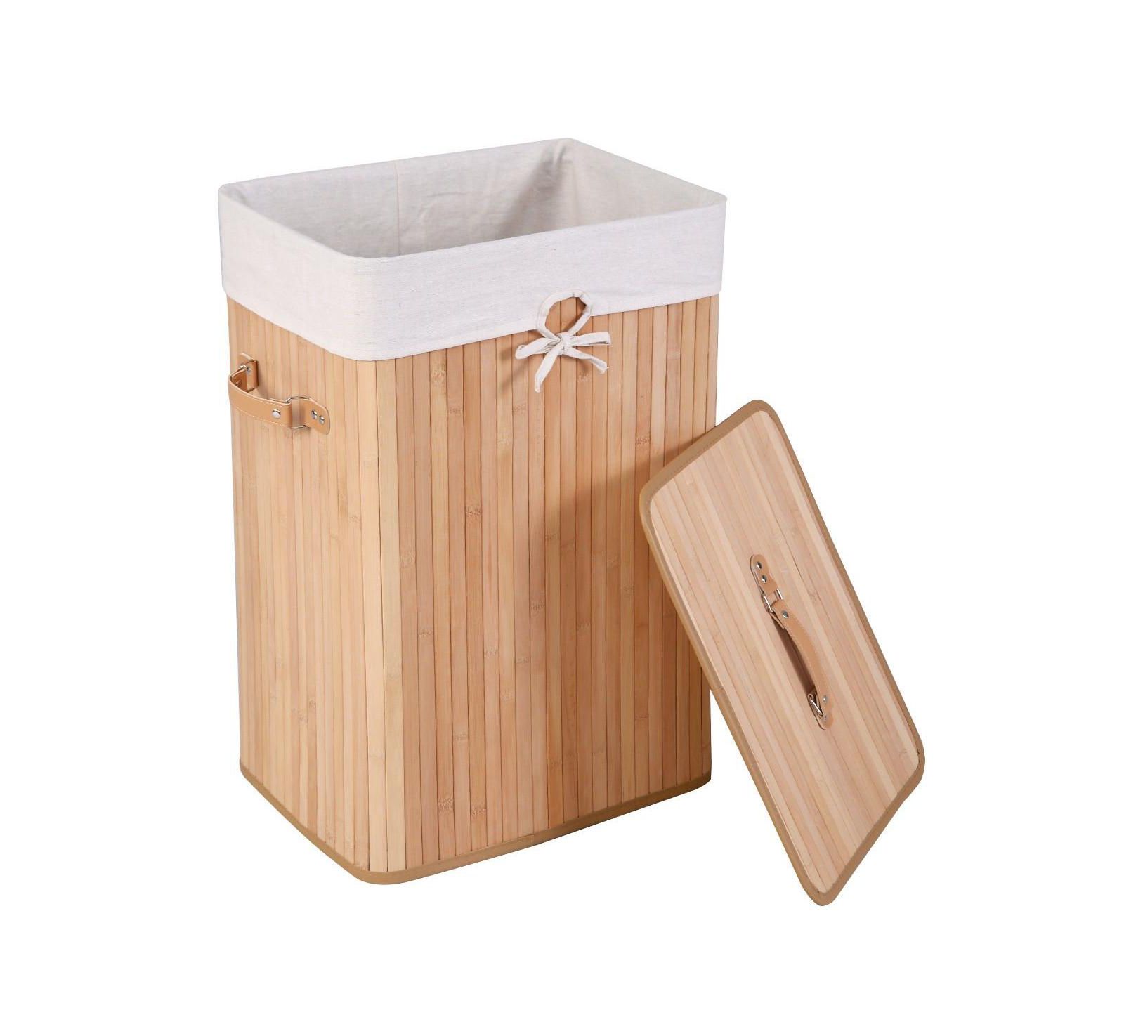 Slickblue 19-Gallon Rectangular Laundry Basket Clothes Hamper with Handles and Lid
