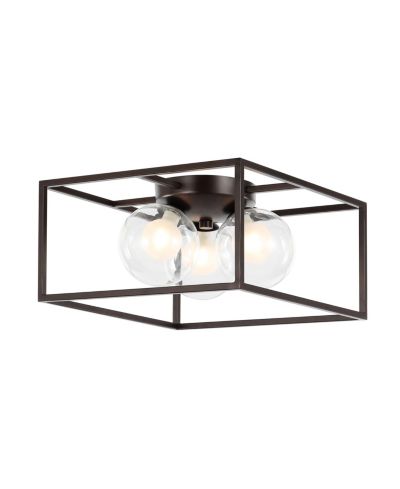 Современный потолочный LED светильник Jonathan Y Kyle 14" 3-Light Metal/Iron Open-Caged