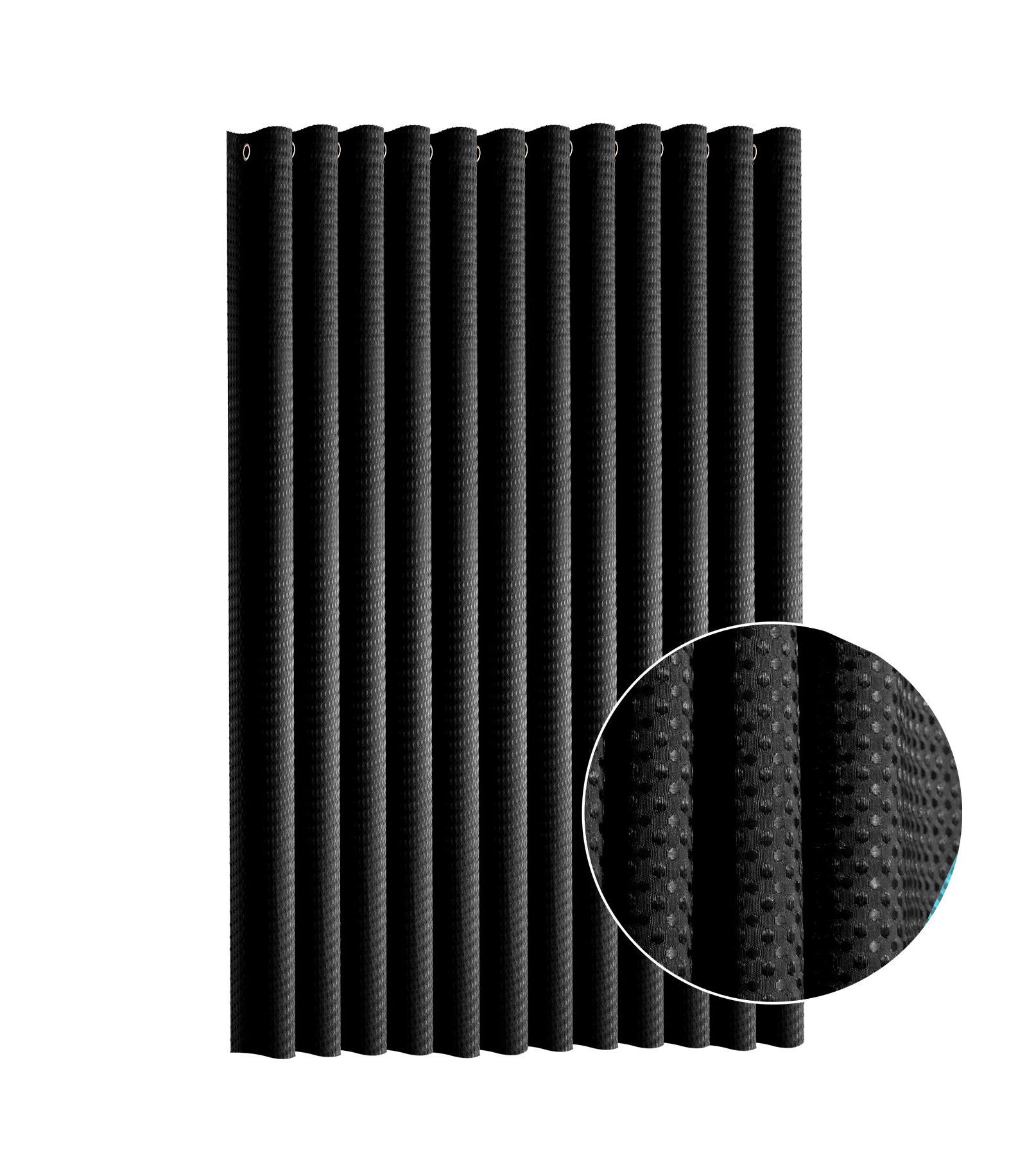 Clara Clark Heavy Duty Fabric Water-resistant Waffle Design Shower Curtains - 72"x72"