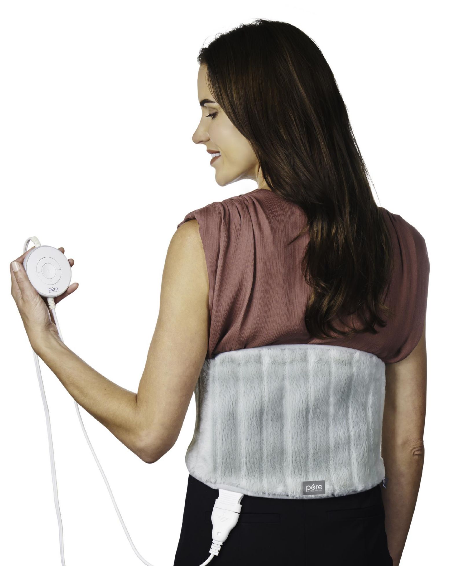 Pure Enrichment PureRadiance Lumbar Abdominal Luxury Heating Pad for Pain Relief