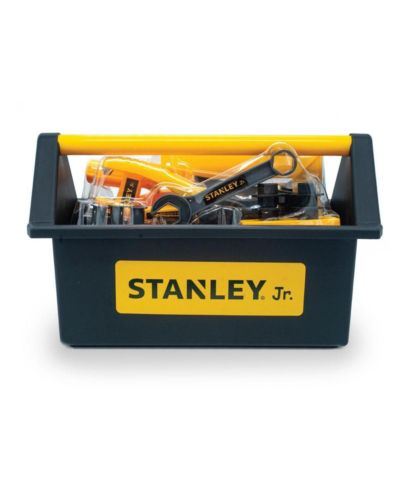 Red Toolbox Stanley Jr. 18-Piece Pretend Play Toolbox, Ages 3+