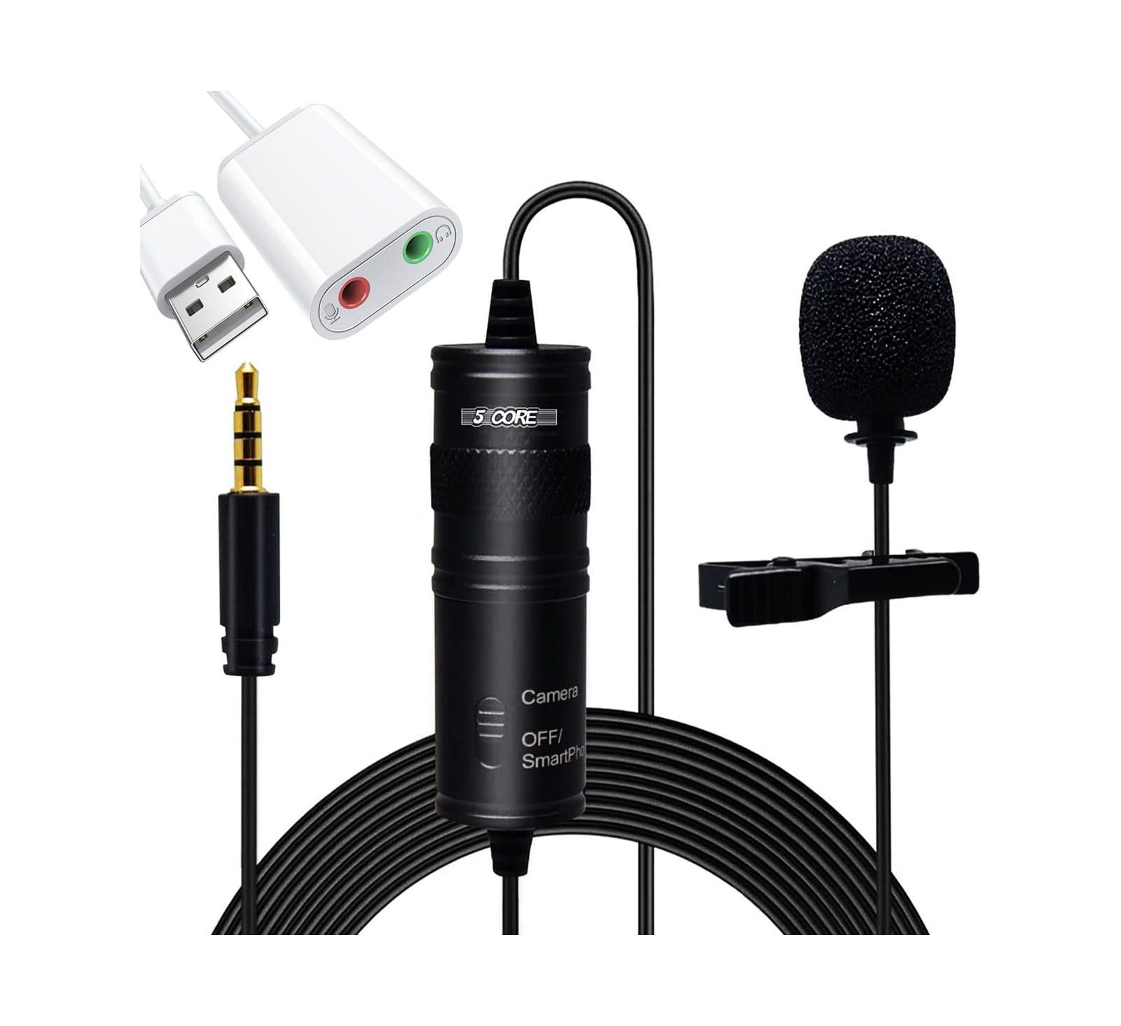 Петличный микрофон 5 Core Lavalier Professional Grade 3.5mm Omnidirectional