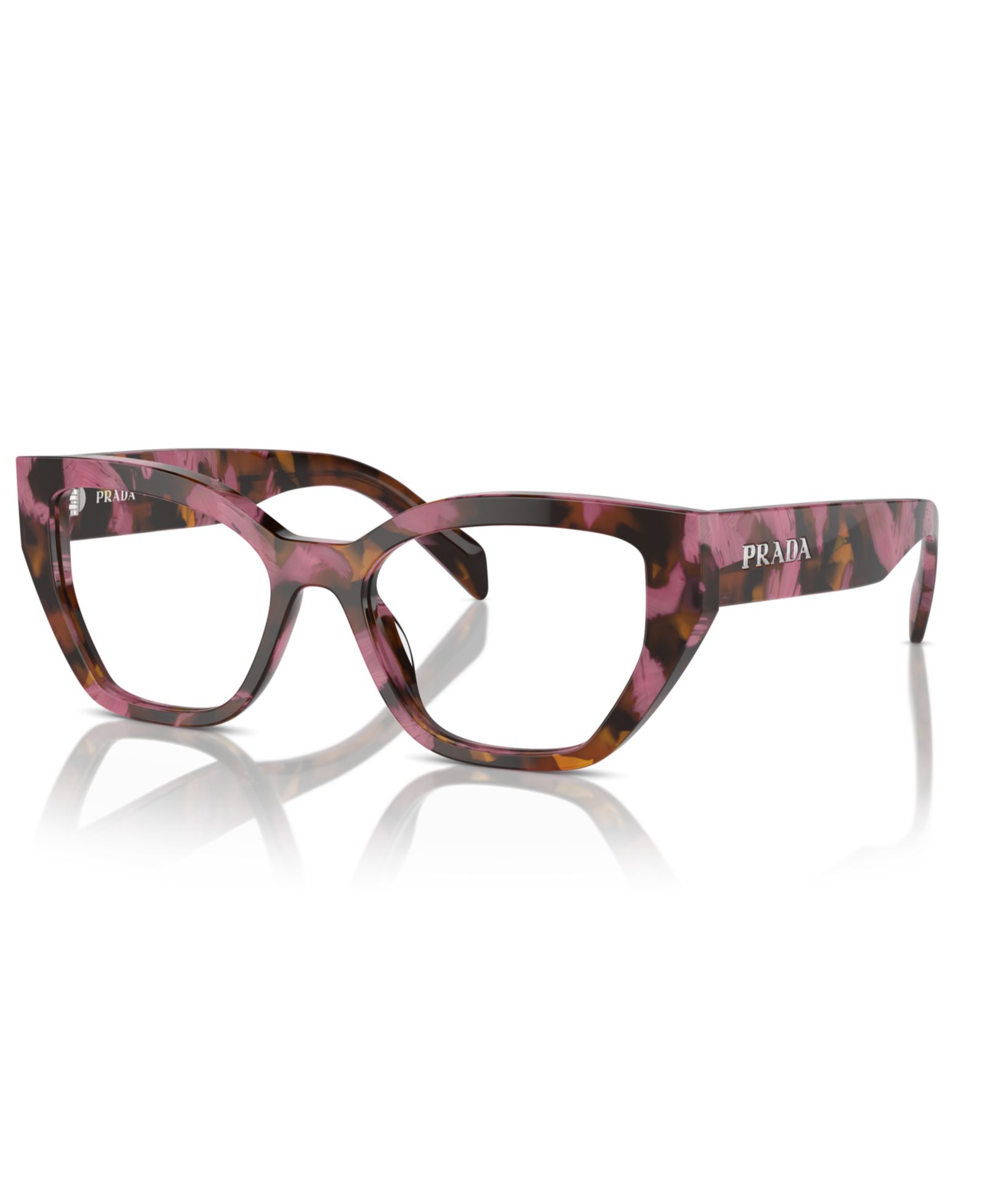 Prada Woman Irregular Plastic PR A16V Eyeglasses
