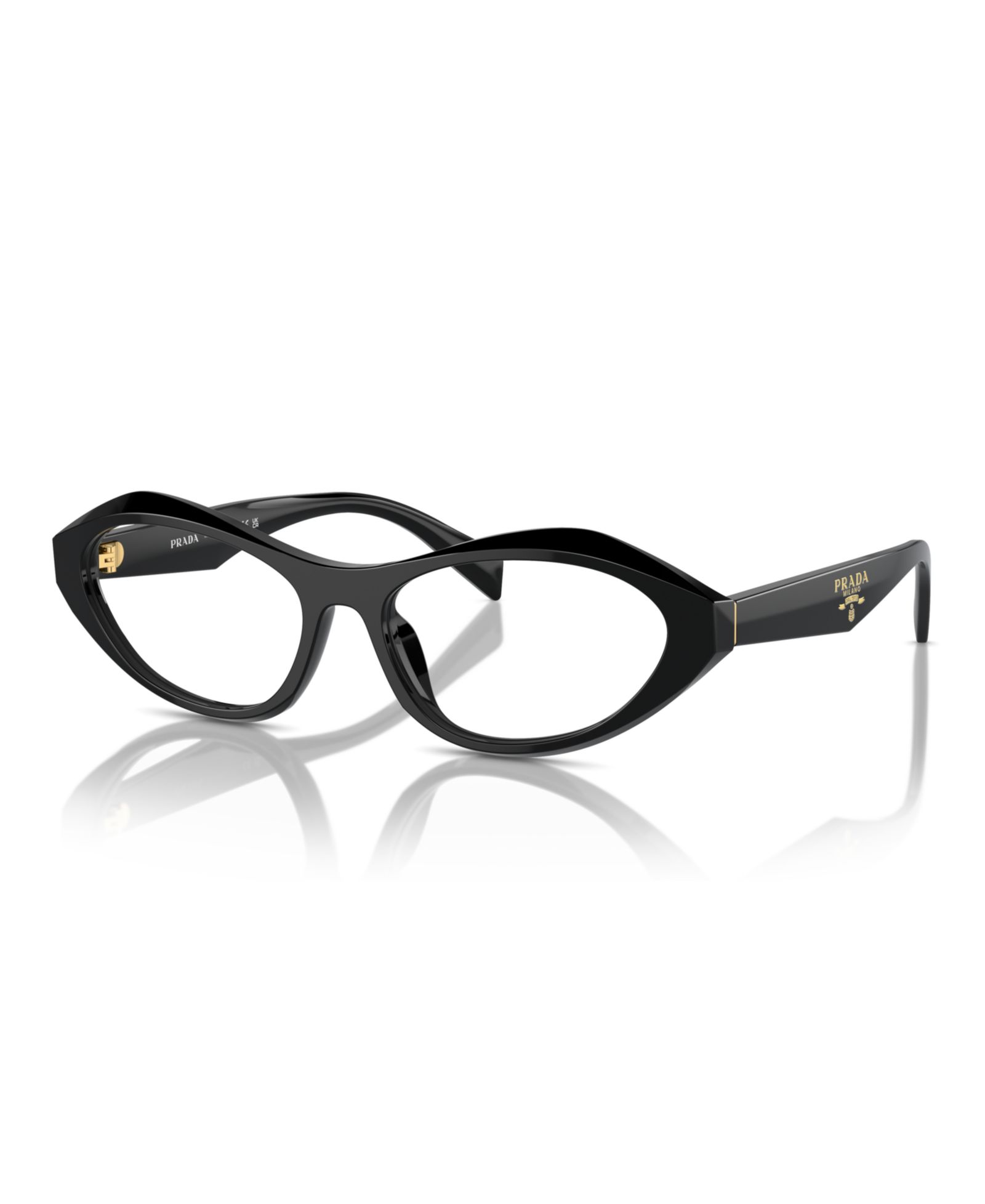 Prada Woman Irregular Plastic PR A21V Eyeglasses