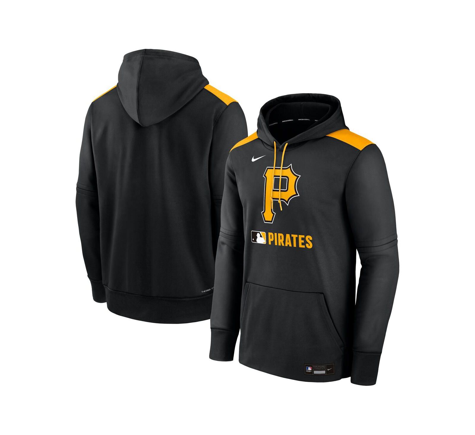 Мужское худи Nike Black Pittsburgh Pirates Authentic Collection Performance Pullover