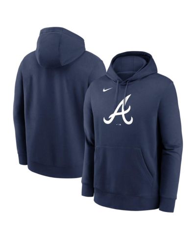 Мужское худи Nike Atlanta Braves Logo Club Fleece темно-синего цвета
