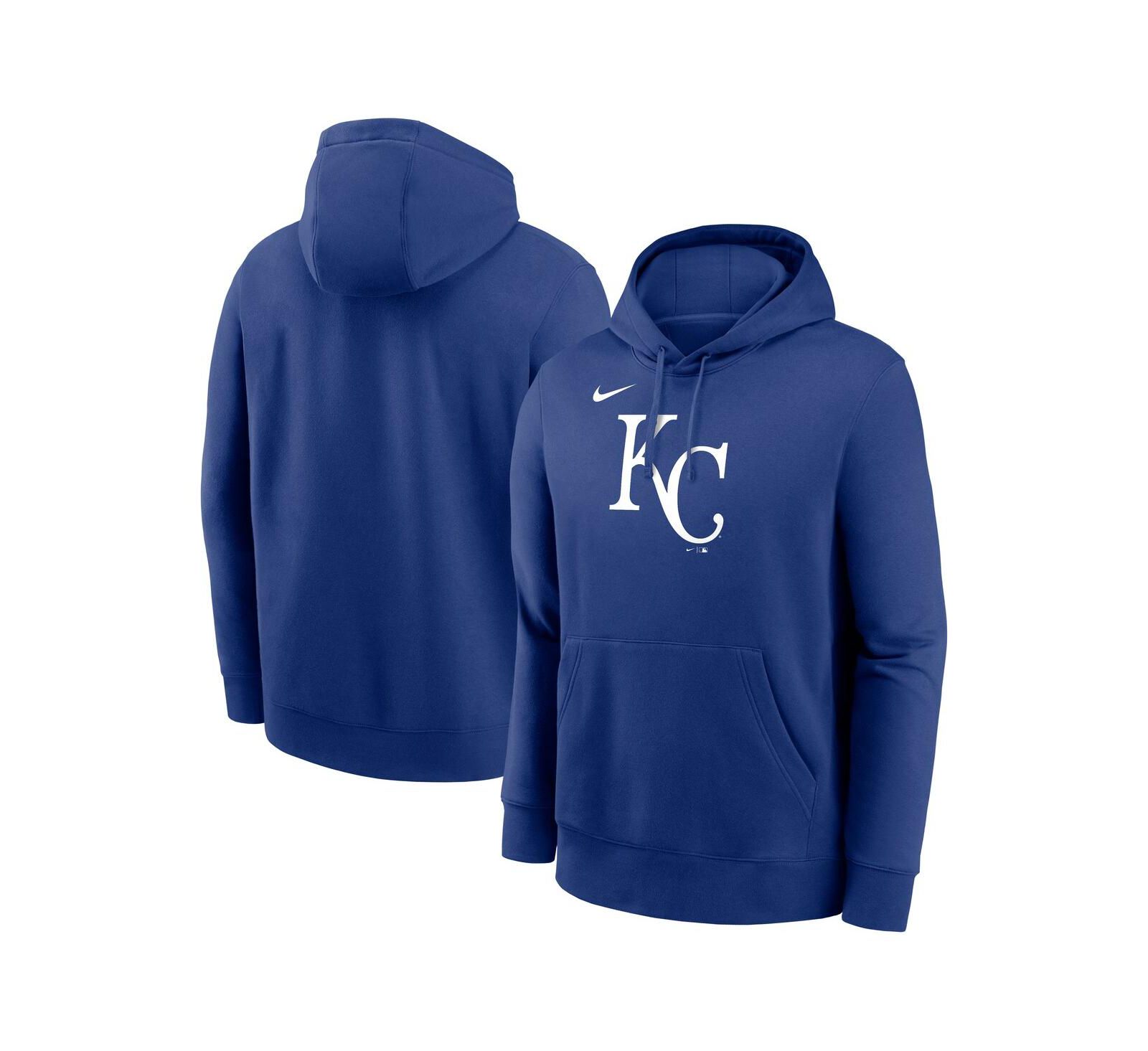 Nike Men's Royal Kansas City Royals Logo Club Fleece Pullover Hoodie