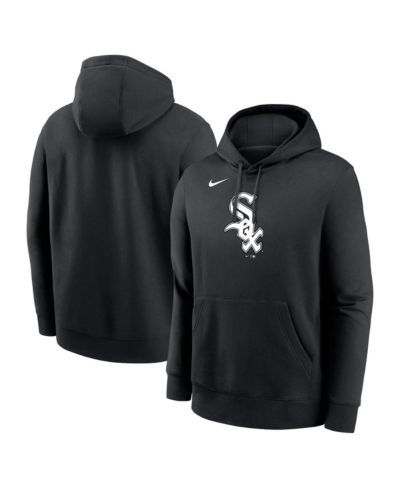 Nike Men's Black Chicago White Sox Logo Club Fleece Pullover Hoodie