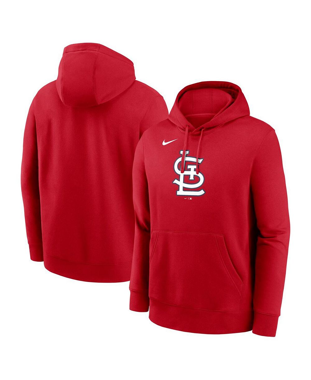 Nike Men's Red St. Louis Cardinals Logo Club Fleece Pullover Hoodie