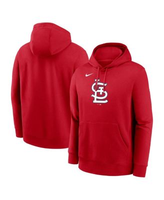 Мужская толстовка Nike Red St. Louis Cardinals Logo Club Fleece Pullover Hoodie